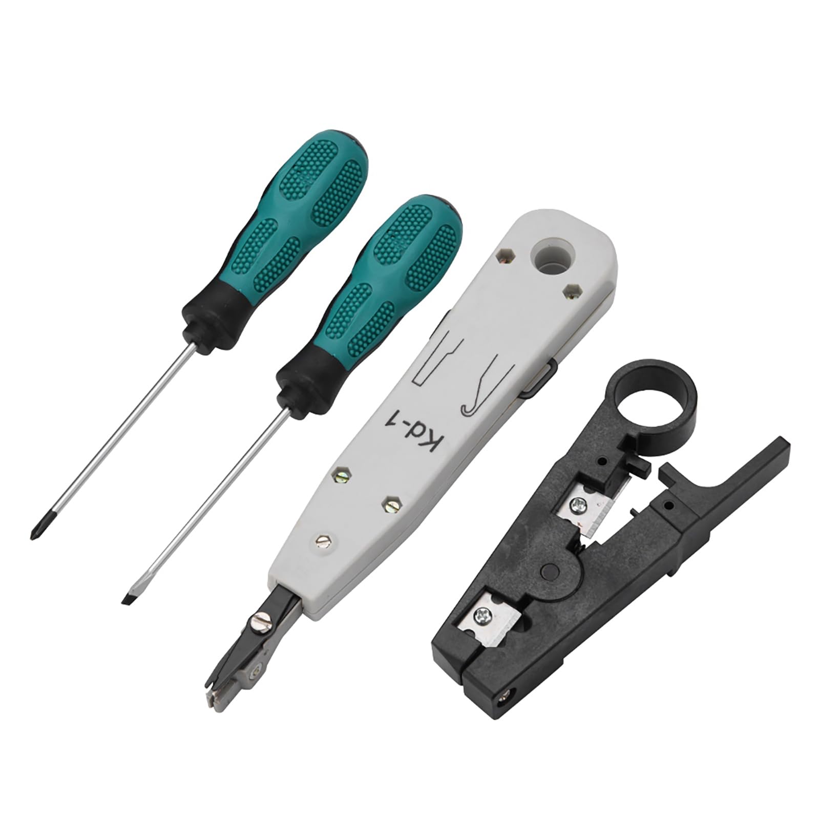 Kit d'outils de service réseau LAN, kit de testeur de câble 11 pièces pour RJ11 RJ45, outils de maintenance réseau professionnels avec fonction de test d'état du circuit, kit