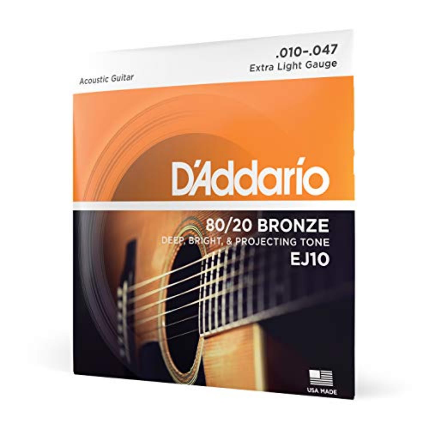 D'Addario EJ10 Bronze Acoustic 10-47 Extra Light Guitar Strings - Review, Price and Buying Guide