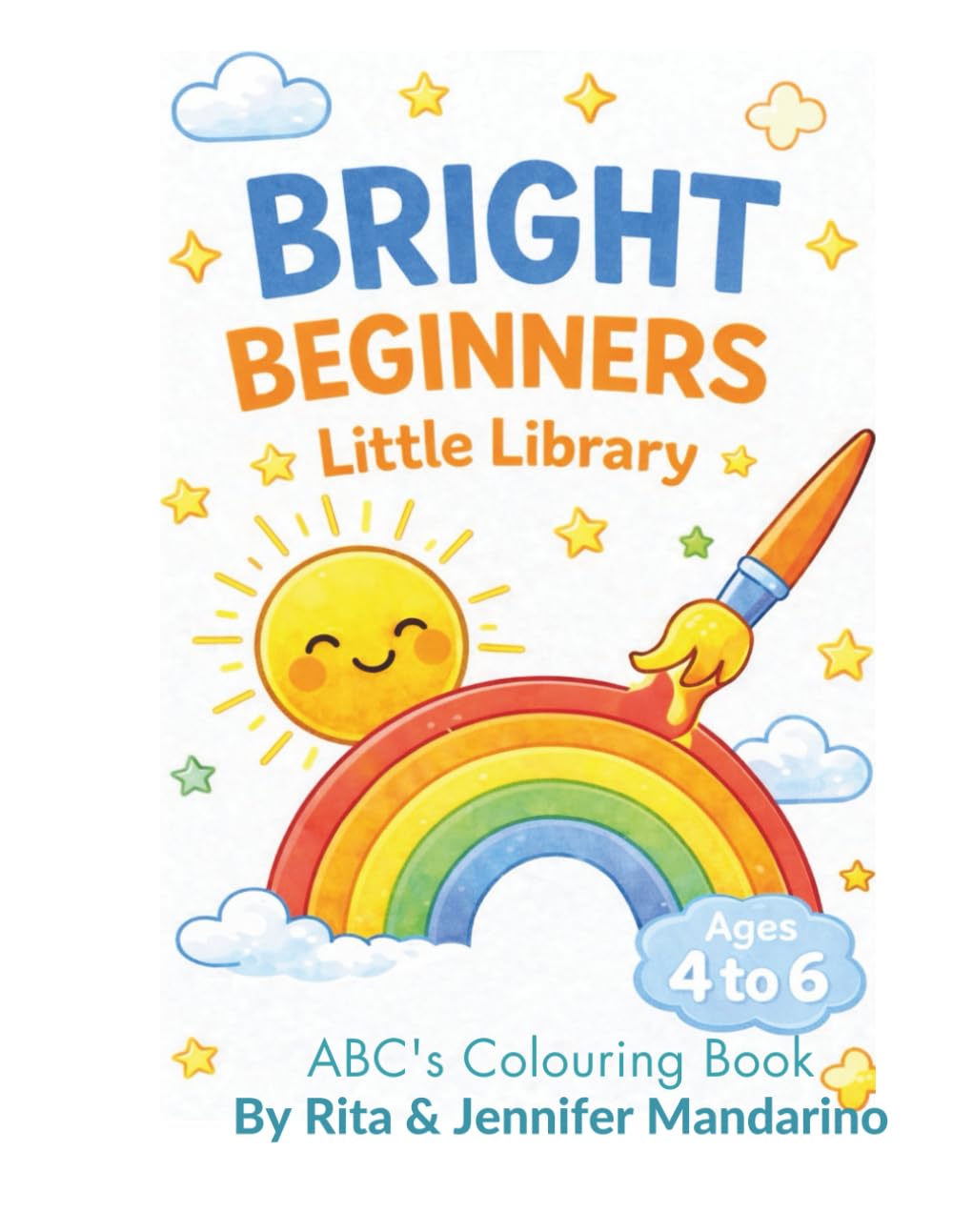 Bright Beginners Little Library ABC’s animal colouring book for ages 4-6