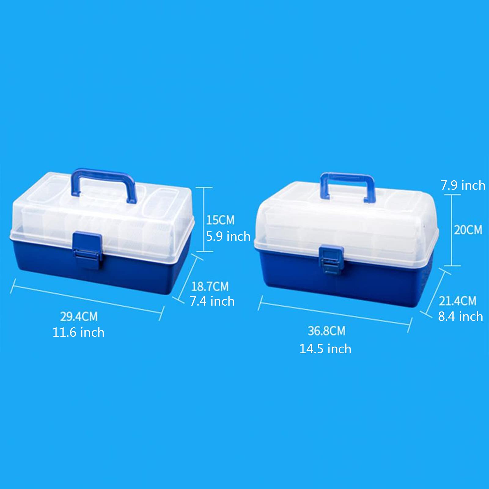 Cassetta Portautensili Organizer for cassetta degli attrezzi portatile con maniglia Valigetta for attrezzi multistrato for riparazione auto da pesca for elettricista for la conservazione domestica Via