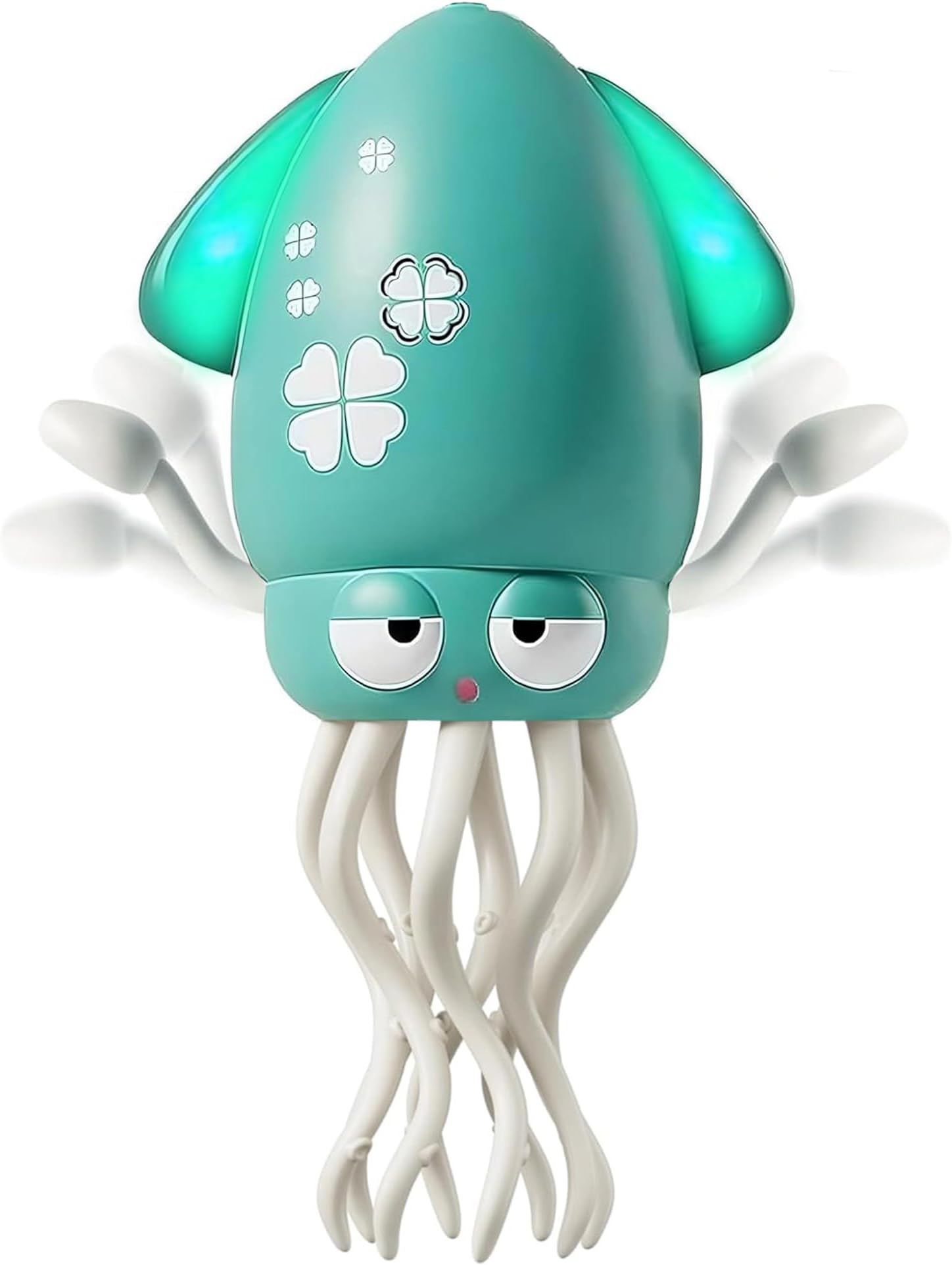 Dancing Octopus Toy,Smart Tentacle Explorer,Crawling Dancing Automatic Obstacle Sensor Toys,Electric Crawling Octopus with LED Lights & Music (Green)
