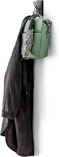 Miniatura 2 de Command Gancho triple negro mate XL, 1 gancho, 3 tiras, ganchos de pared colgantes sin daños con tiras adhesivas, ganchos de pared sin herramientas