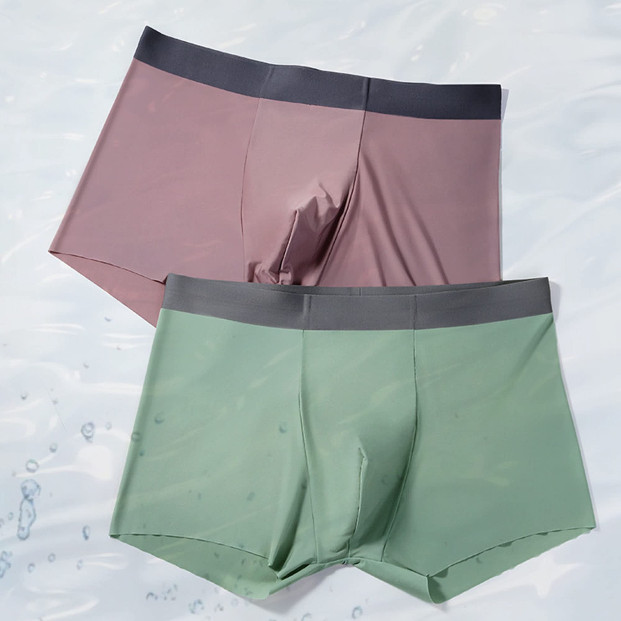 JEShifangjiusu Boxer da uomo morbidi, traspiranti, elasticizzati, confezione da 3