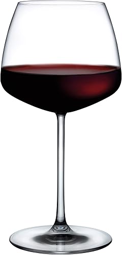 Miniatura 2 de NUDE Mirage - Juego de copas de vino de cristal rojo y blanco, cristal sin plomo, copas de tallo únicas, copas de vino, juego de 2
