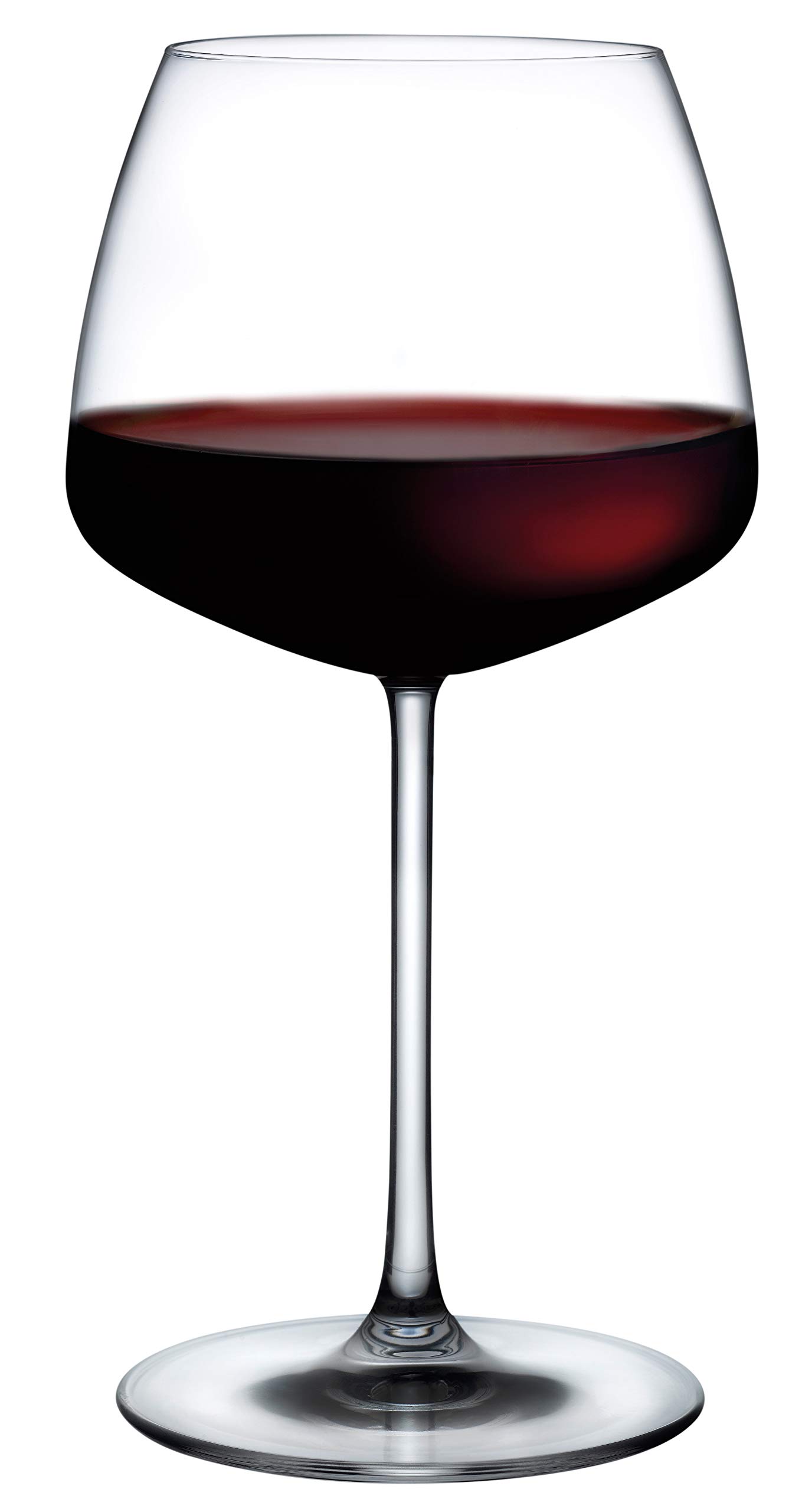 Nude Mirage - Juego de copas de vino tinto-blanco, copas de vino de cristal, cristal sin plomo, copas de vino de tallo, copas de vino únicas, juego de 2 copas de vino