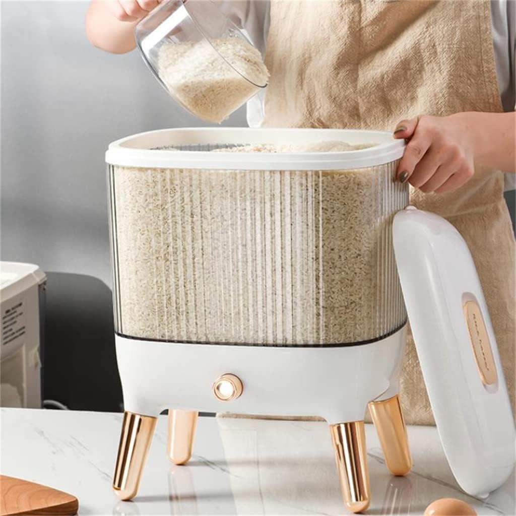 Il contenitore ermetico for la conservazione degli alimenti da cucina con coperchio può premere la scatola automatica for la conservazione dei cereali sfusi