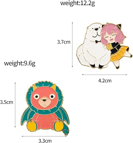 Miniatura 6 de Anime Anya Forger Pines - Broche de esmalte de cosplay de Loid S Family - Etiqueta para mochila, disfraz, regalo para mujeres, hombres y fans