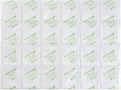 Miniatura 2 de Restaurantware Delivery Tek - Hojas de hielo de 15.4 x 11.4 pulgadas, 10 paquetes fríos duraderos, diseño fácil de usar, a prueba de fugas, bolsas