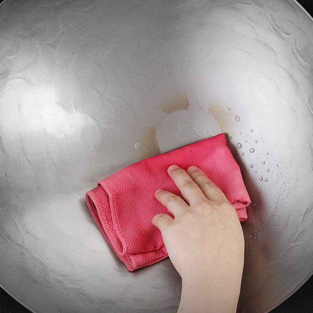 Wok In Titanio Puro Martellato A Mano - 40cm Con Manico In Acciaio - Foto 5