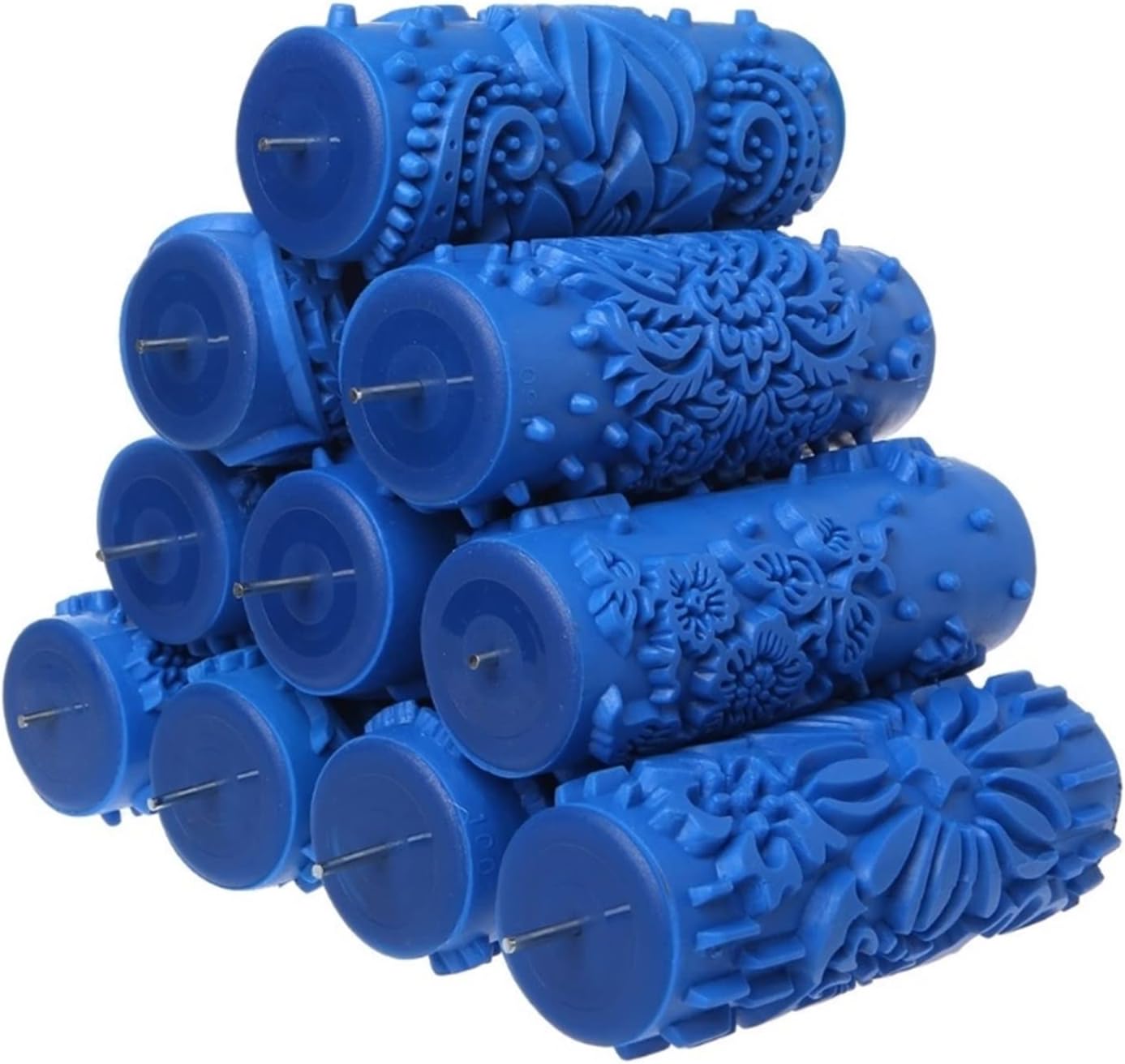 Paint Roller-1pc 5" Embossed Paint Roller Sleeve Wall Texture Stencil Brush (Pattern Decor Send Random)