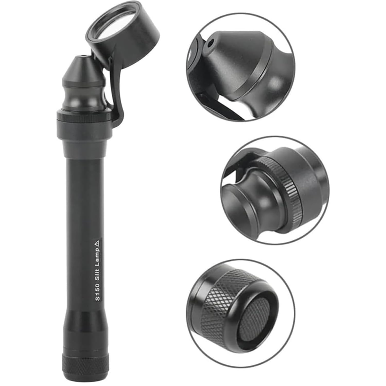 Microscopio de lámpara de hendidura portátil, microscopio de lámpara de hendidura portátil con LED, aumento de 5x, hendidura ajustable, para clínicas veterinarias, oftalmología, laboratorios y centros