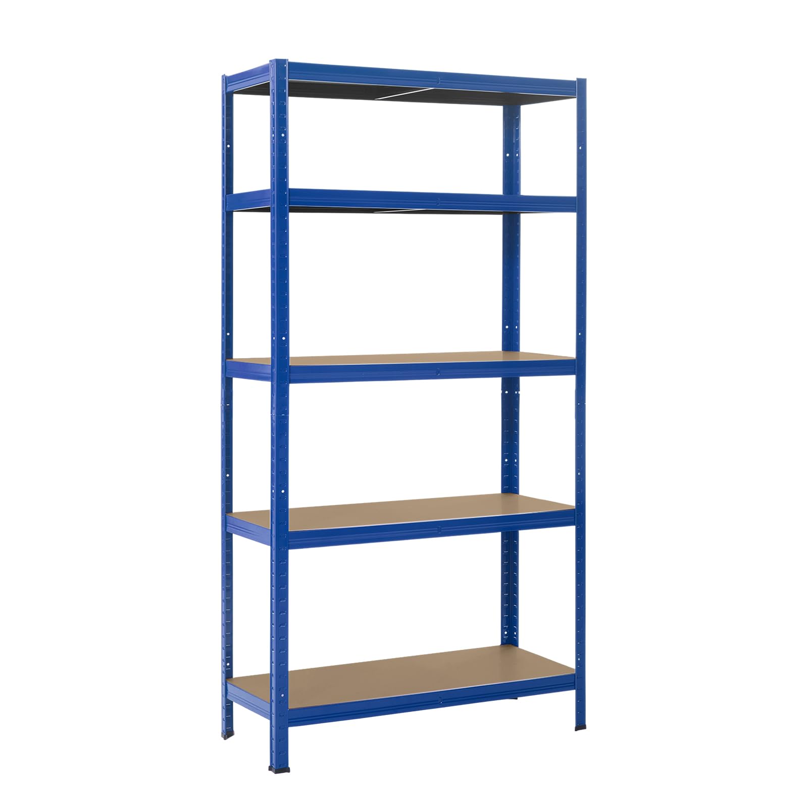 CROWNSHOP Garage Shelving Units 5 Tier Heavy Duty Metal Shelving Unit, Boltless Storage Shelves for Garage, Shed, Warehouse, Workshop & Office (5 Tier Blue, 70 x 30 x 150CM)