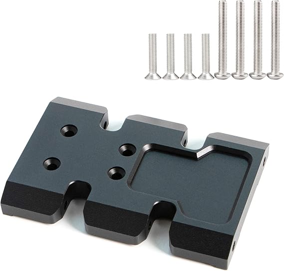 RC Frame Chassis 3-in-1 Accessories Set for 1/10 RC Rock Crawle, Gen2 Carbon Fiber LCG Chassis Rails 3-in-1 Accessories Set