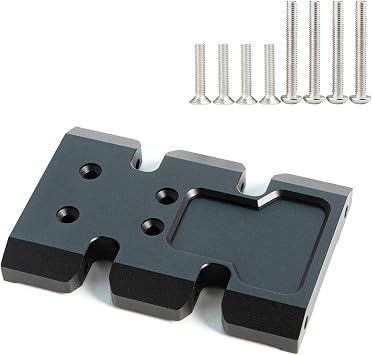 RC Frame Chassis 3-in-1 Accessories Set for 1/10 RC Rock Crawle, Gen2 Carbon Fiber LCG Chassis Rails 3-in-1 Accessories Set