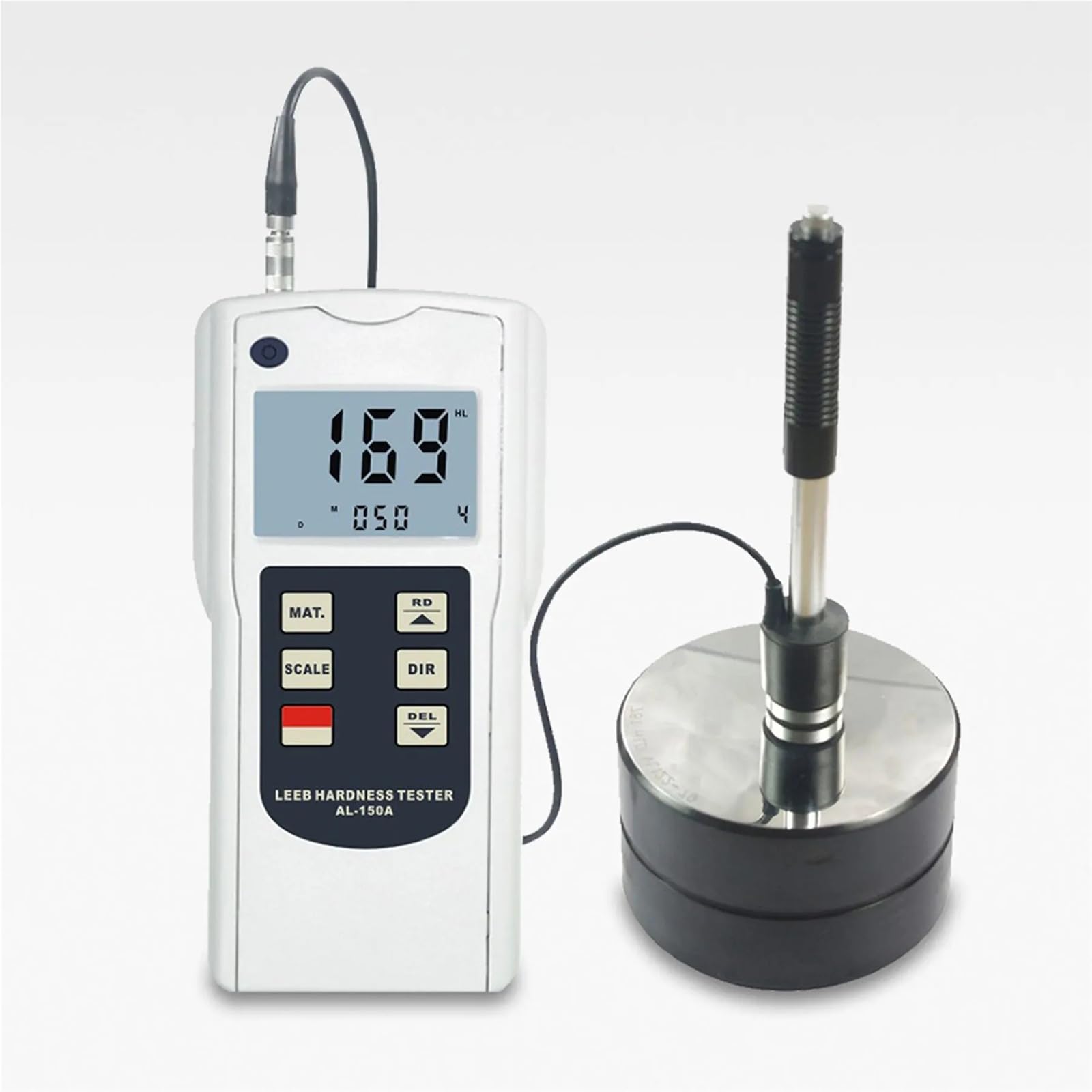 Gqnblvhzupdm One Color Hardness Tester Portable Metal Hardness Tester Al-150A Digital Leeb Store 250 Measurements