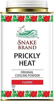 SNAKE BRAND Prickly Heat Cooling Body Powder 140g Classic, Pack of 1