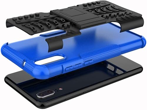 Miniatura 62 de Funda de teléfono para Huawei P20 Pro con protector de pantalla de vidrio templado y soporte soporte rígido híbrido protector accesorios para celda