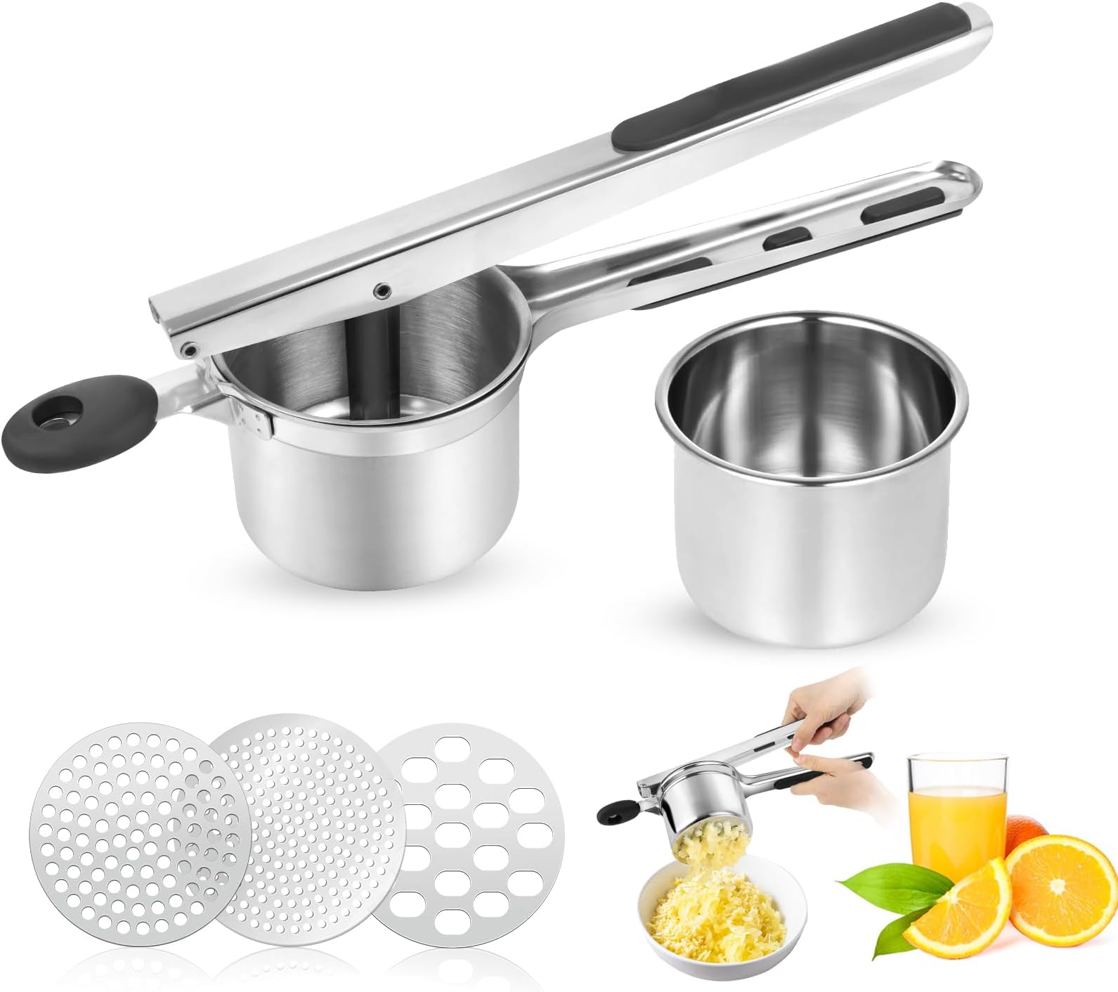 Moulin Alimentaire Professionnel en Acier Inoxydable avec 3 Disques de