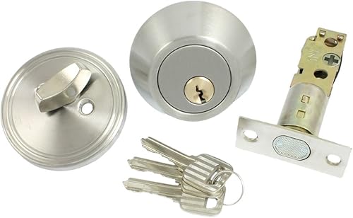 uxcell® Inicio Cerradura De Puerta De Seguridad De Un Solo Cilindro Cerradura De Cerrojo