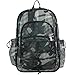 Eastsport Heavy Duty Mesh Backpack with Comfort Padded Straps and Adjustable Bungee for Work, Sports, Beach, College and Security, Army Green Camo