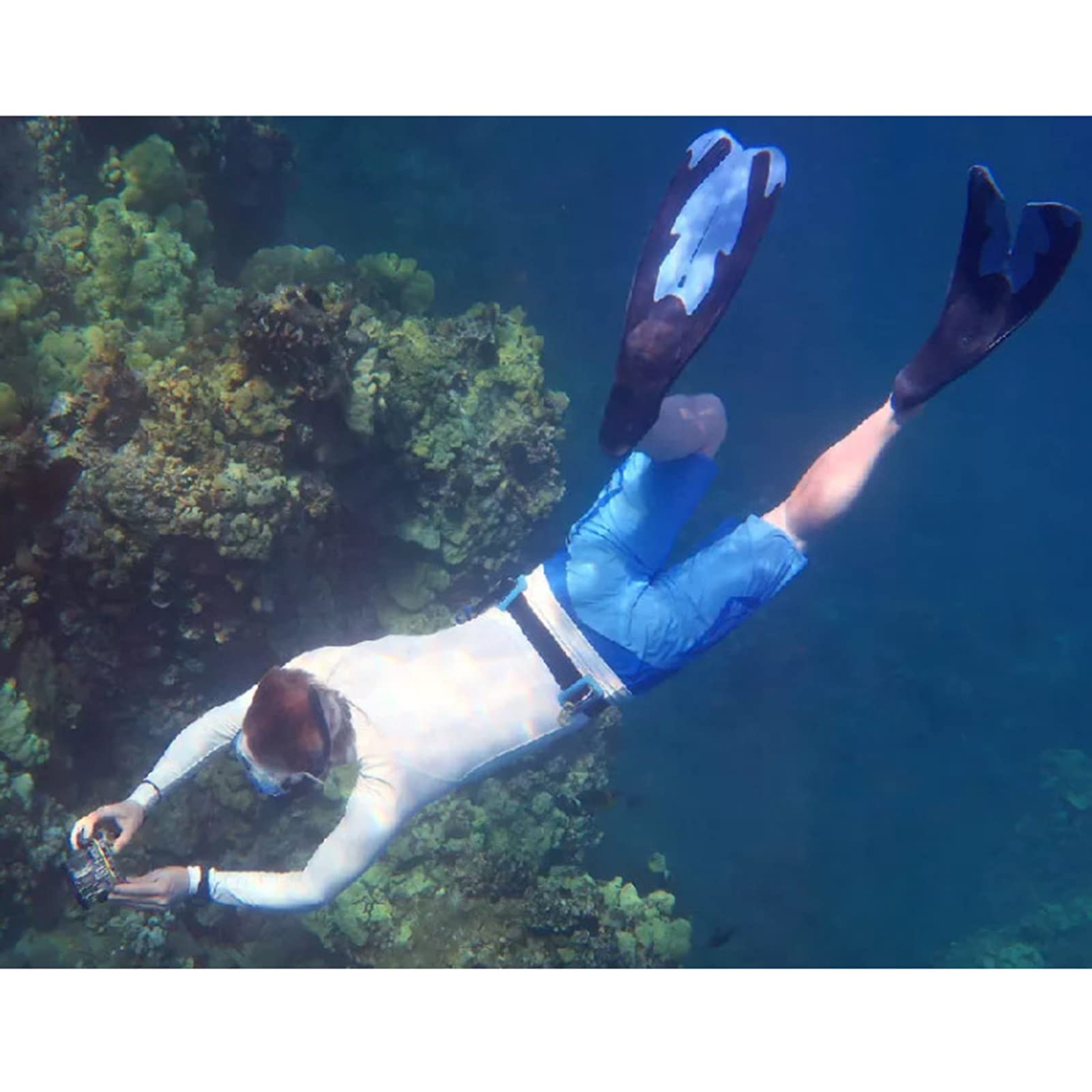 Cinturón de peso resistente ajustable para esnórquel, cintura de goma con hebilla de acero inoxidable, hebilla de goma para buceo para hombres y mujeres