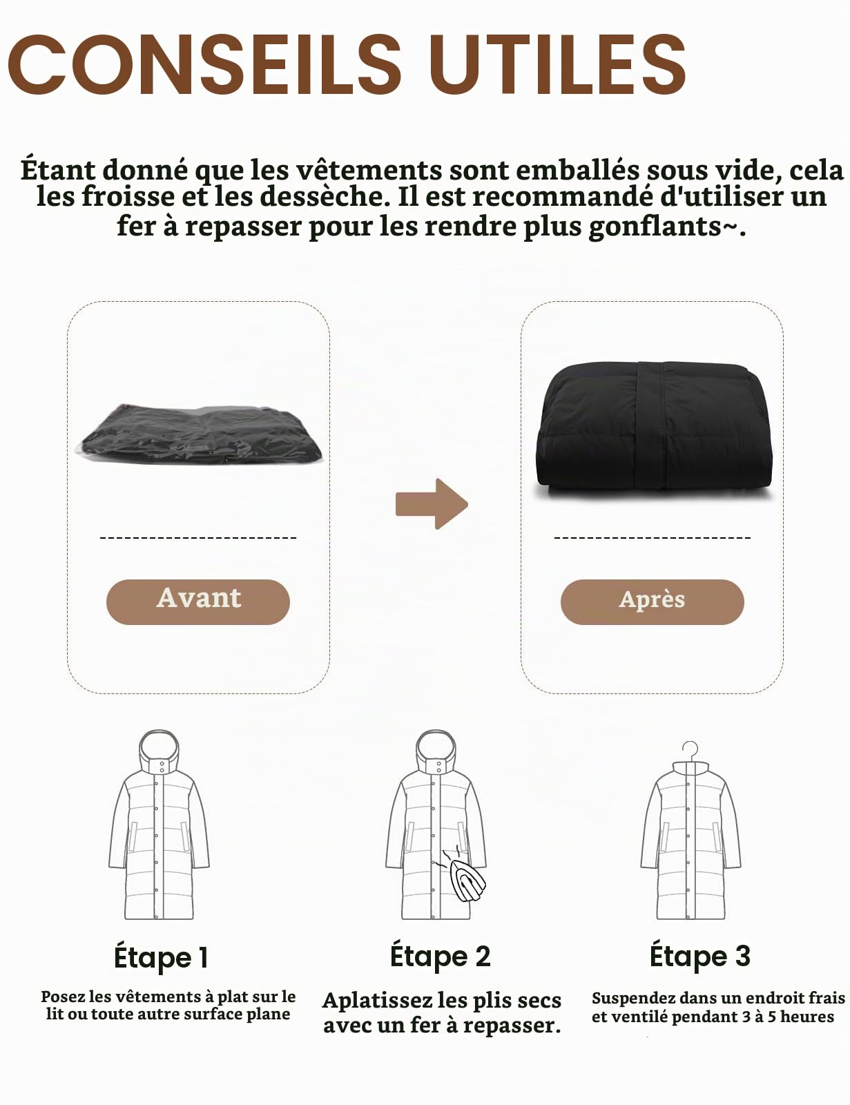 Manteau Femme Hiver Longue Doudoune Chaud Veste Matelassée Blouson Zippé Manteaux à Capuche Parka Long Jacket Casual Outercoat avec Poches