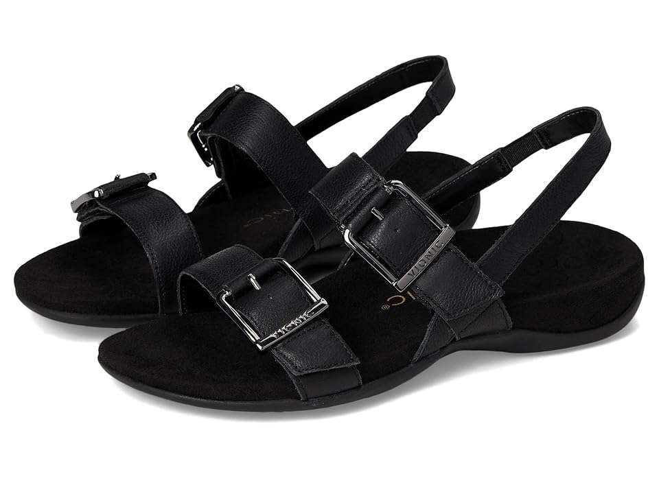 VIONIC Reese Slingbacks Women’s Sandals Black Leather : 6.5 W