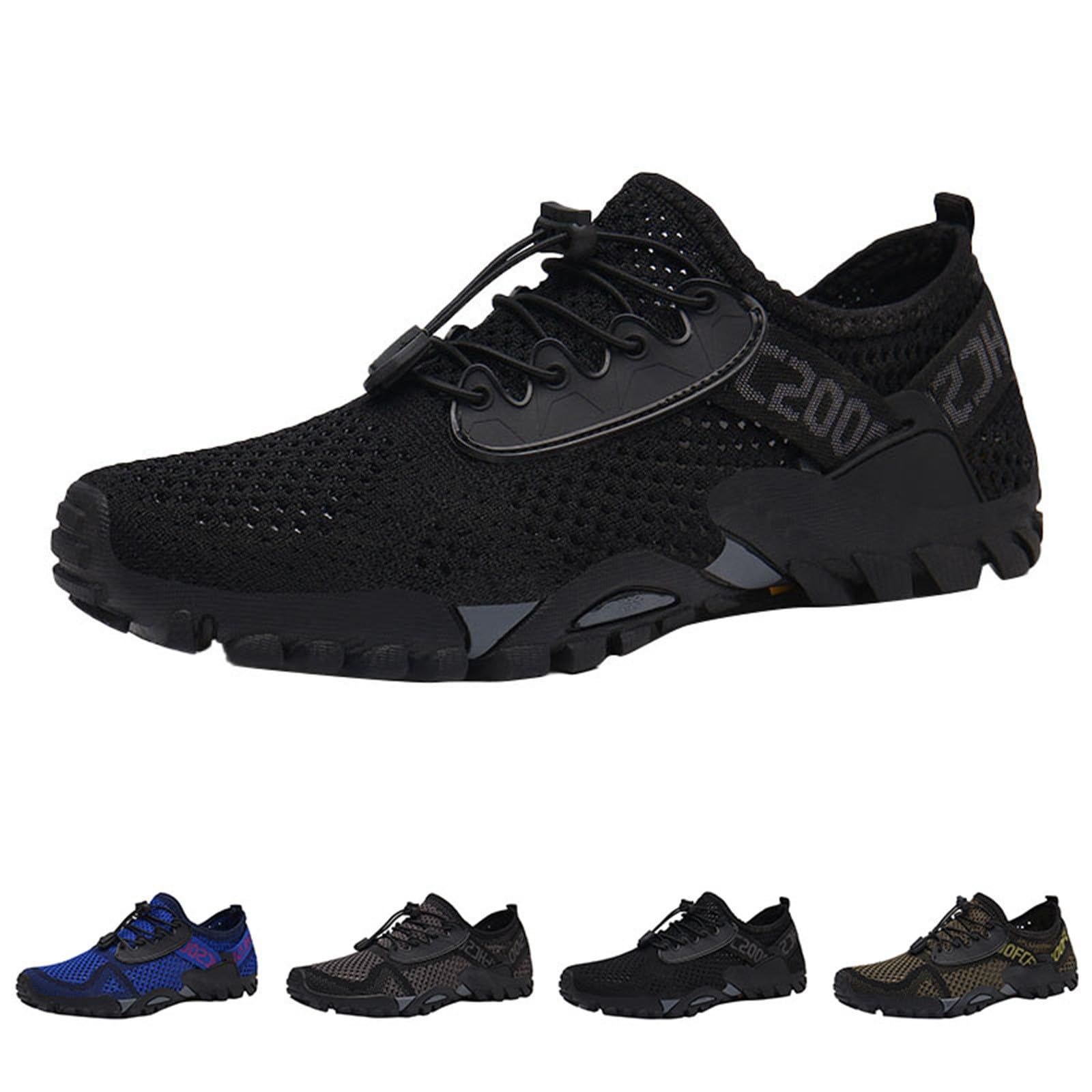 Barfußschuhe Herren Outdoor Wandern Trailrunning Schuhe Mesh Atmungsaktive | Badeschuhe Rutschfest Wanderschuhe Schnell Trocknend Trekkingschuhe Gedämpft Turnschuhe Sportschuhe Bequem Laufschuhe