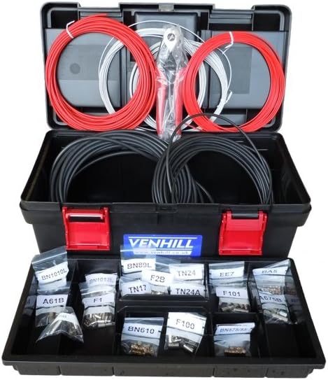 Venhill VWK005-BK Motorcycle Shop Master Multi Clutch and Throttle Cable Kit