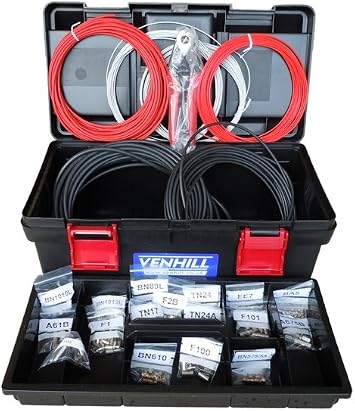 Venhill VWK005-BK Motorcycle Shop Master Multi Clutch and Throttle Cable Kit