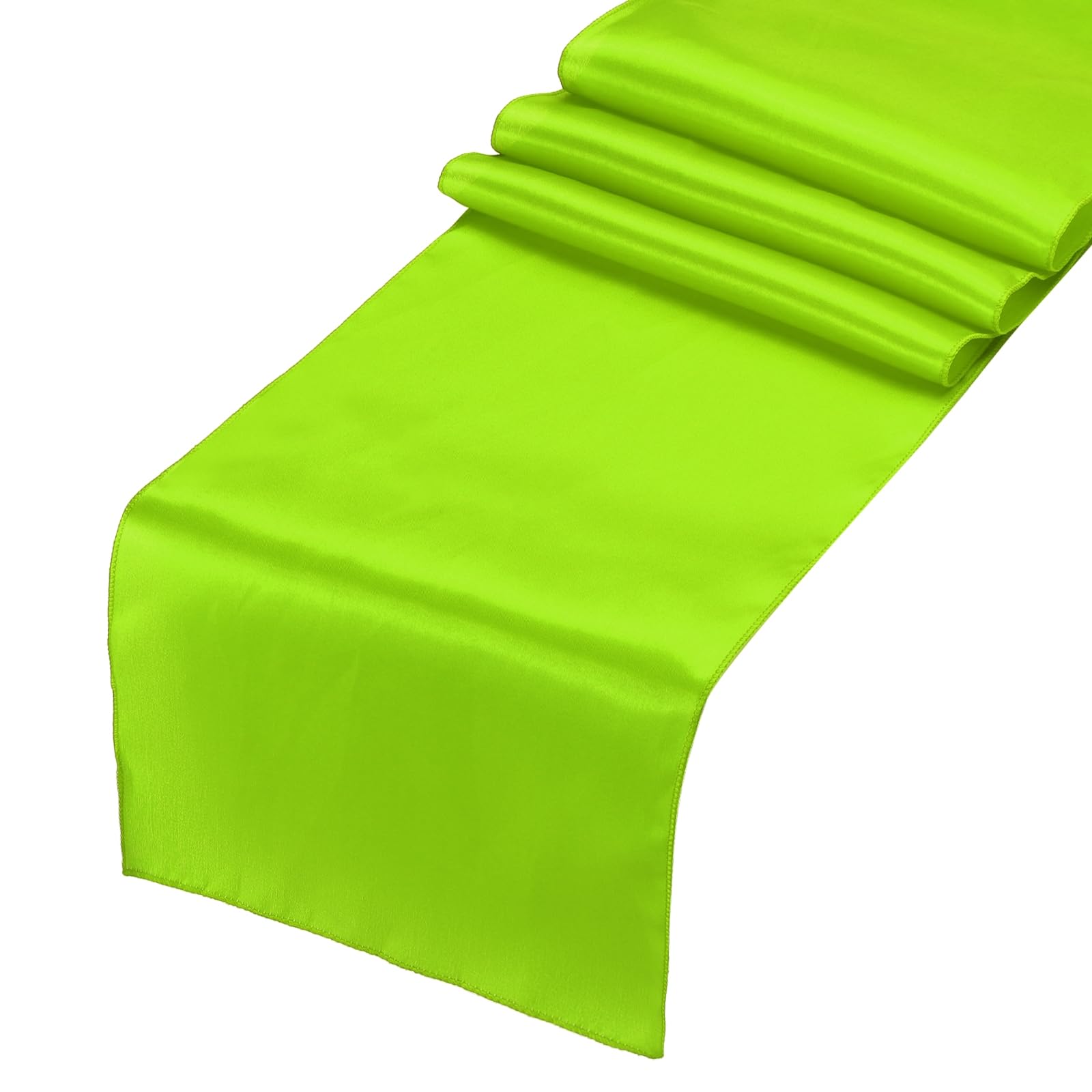 Chemin de table romantique satin de soie fluide pour décoration de table anniversaire