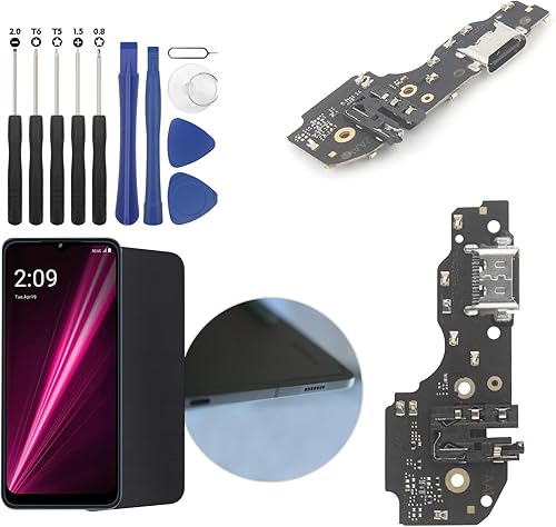 Conector de muelle para T-Mobile Revvl 6/6 Pro TMAF025G Puerto de carga USB Flex Cable Reemplazo para T-Mobile Revvl 6/6 Pro Tipo C Cargador Dock