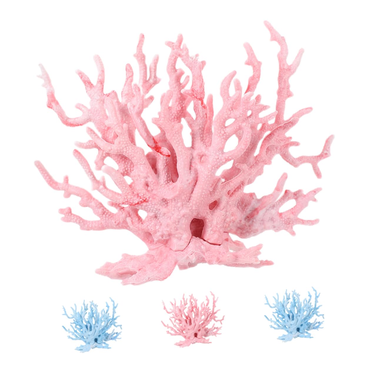 4pièces Fausses Coraux pour Aquarium Décorations sous-Marines pour Réservoirs à Poissons Ornements Réalistes pour Aquariums Ajoutant Une Touche Naturelle