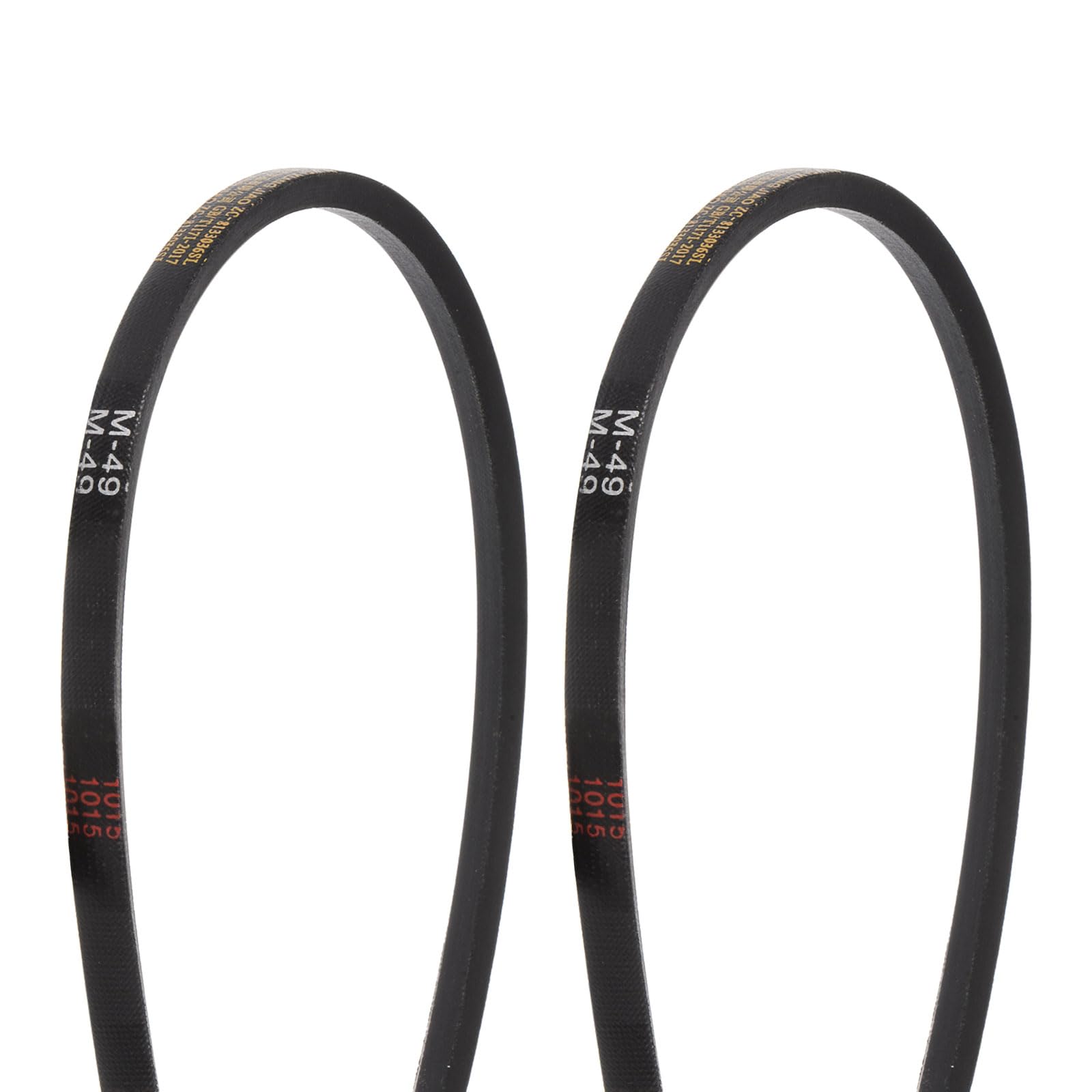 HARFINGTON 2Pcs M-16 Rubber V Belt Drive Transmission Belt 16" Pitch Girth 10mm Width 5.5mm Height JIS Standard Industrial Power Belt for Machinery Mower — Amazon image 16