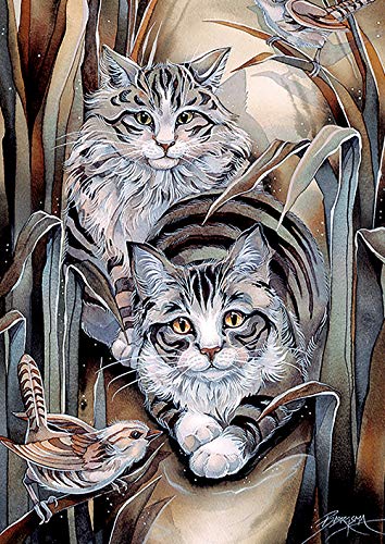 Drapeau Felines and Friends Toland Home Garden 1012343 grand format