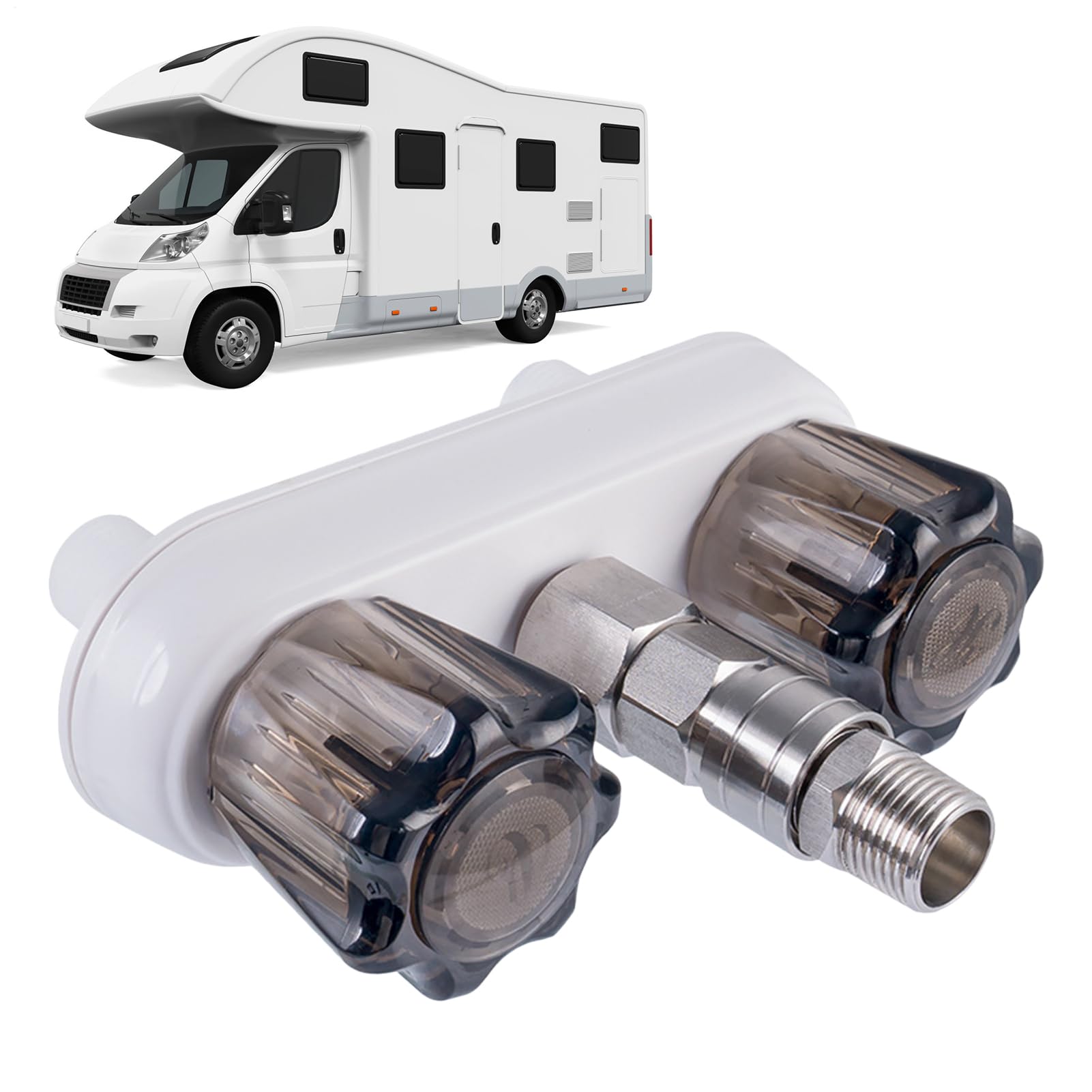 Robinets de douche pour camping-car et adaptateur haute pression van - 8