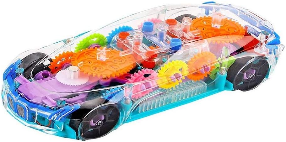 AD Creative Concept Car for Kids,3D Super Car Toy, Car Toy for Kids with 360 Degree Rotation, Gear Simulation Mechanical Car, Concept Racing Car, Sound & Light Toys for Kids Boys & Girls
