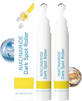 2pcs Dark Spot Correcting Serum,Sun Spot&Age Spot Remover for Face,Hands&Body,Brown Spot Corrector with Moisturizing Hydration to Balance Skin Tone,Improve Fine Lines&Anti-Aging,Roller for Age Spots
