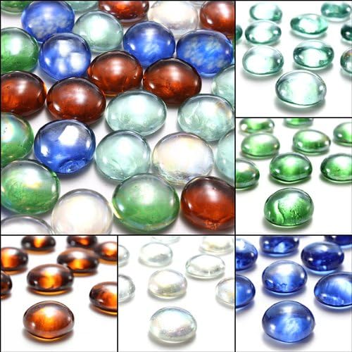 10 Glass Marbles Beads Balls Fish Tank Decor Landscaping 16mm.