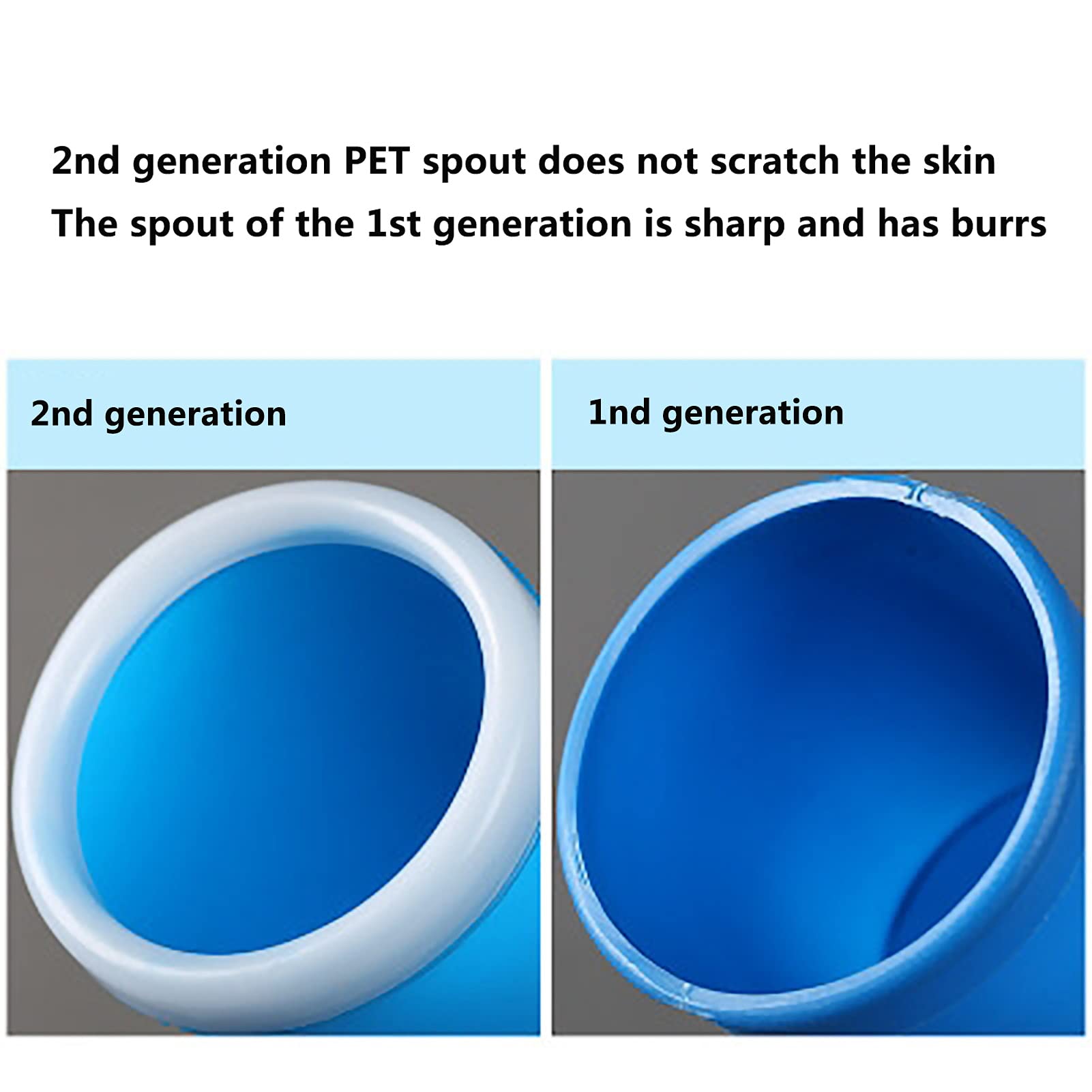 YNGJUENCP Men's Urinal with Hand-held Portable Urine Cup 2000 Ml Large Capacity Leak-Proof Male Urinals for Old Men, Beds,Wheelchair (Blue)