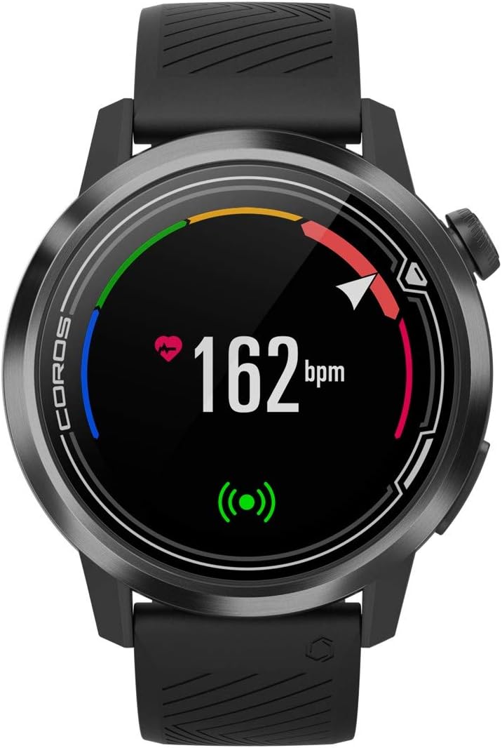 Watch screen displaying current heart rate in beats per minute.