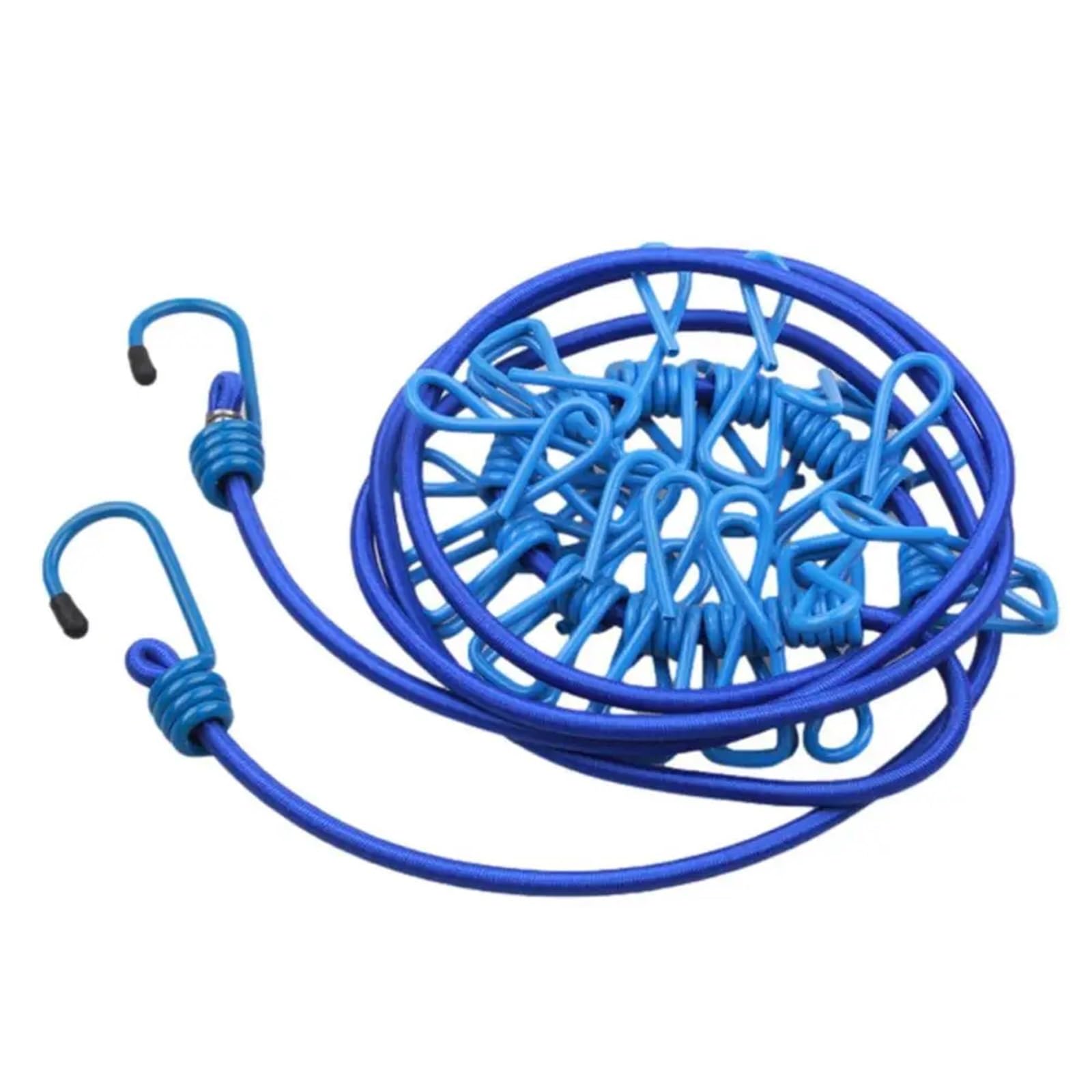 Outdoor Washing Line, Clothesline 30m Multicolor Metal Rope For Outdoor Camping Travel(Blue)