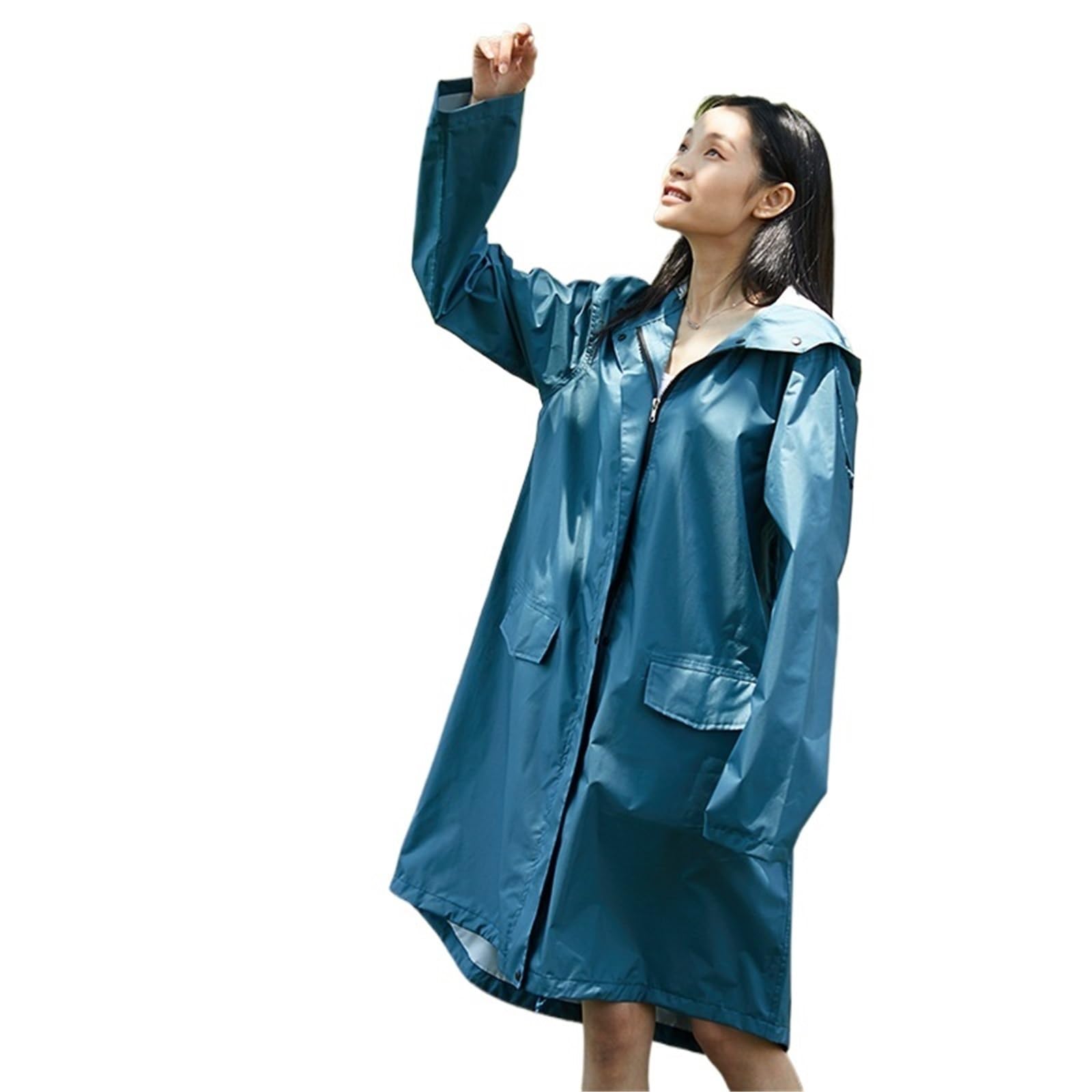 poncho lluvia Poncho impermeable de moda, ligero y transpirable, a prueba lluvia(Color-05,L)