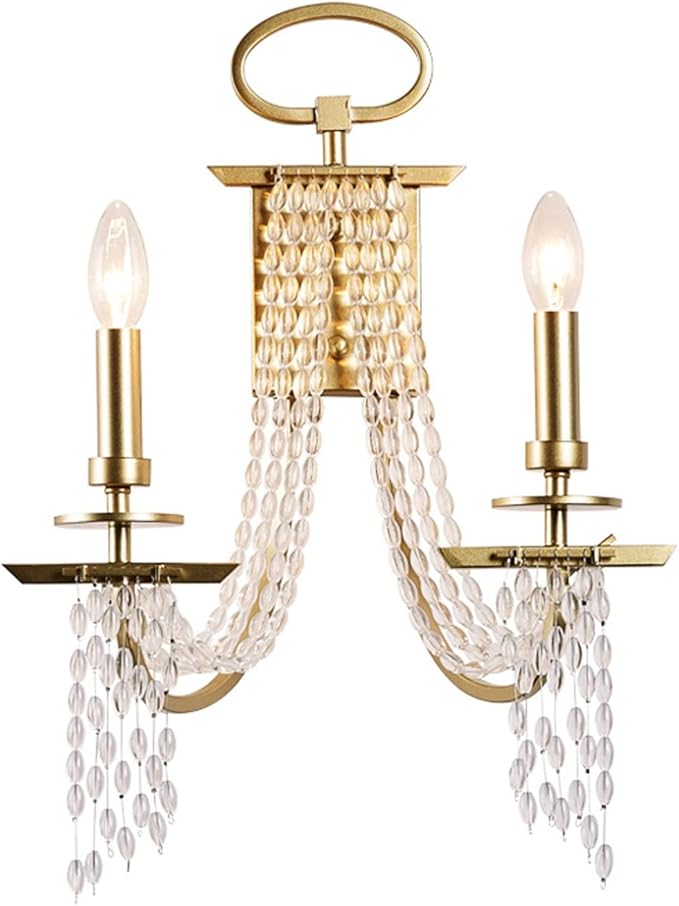 SUNESA Wall Sconce Lichte kristallen lamp in slaapkamer, wandlamp in hotelgang Wandlamp