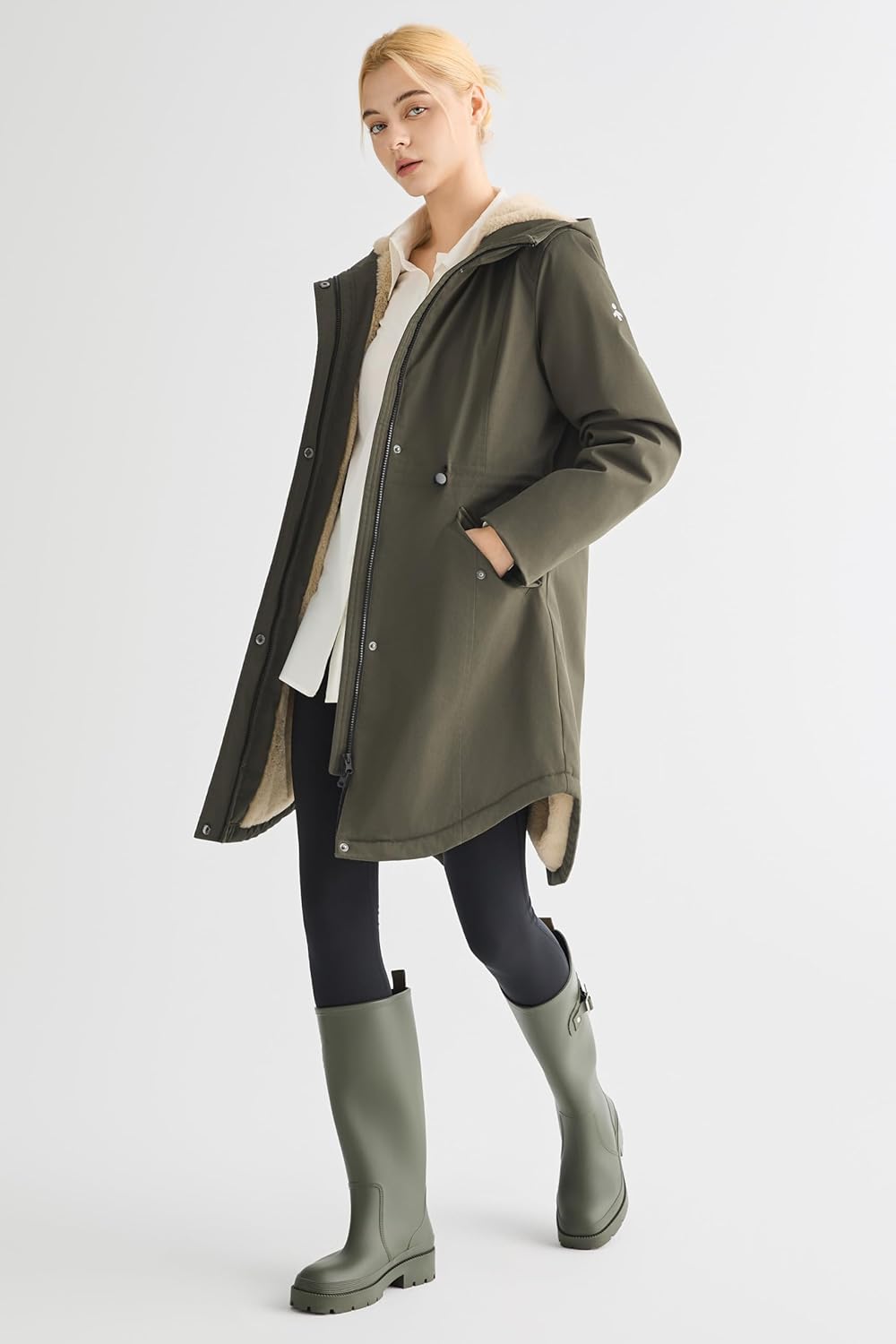 Orolay CHIIONE Winter Coat for Women Thicken Fleece Lined Parka Waterproof Long Warm Puffer Jacket Hooded with Pockets - Image 4