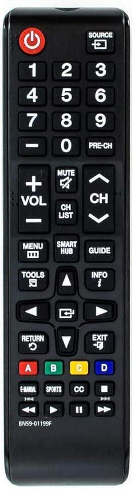 Controle remoto universal para todos os televisores Samsung, substituição para todos os televisores LCD LED HDTV 3D Smart Samsung