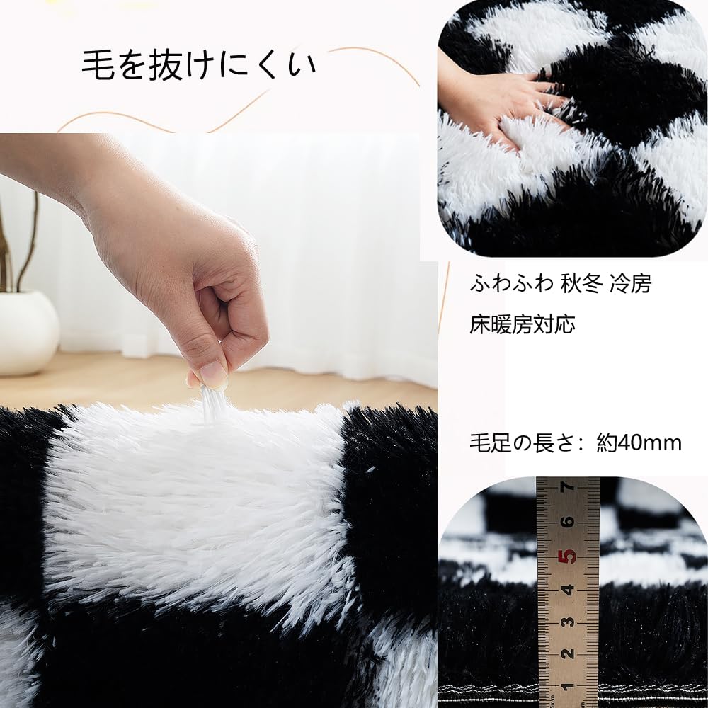 Amazon.co.jp: カーペット SpyFlyLie 洗えるラグ 北欧 長方形