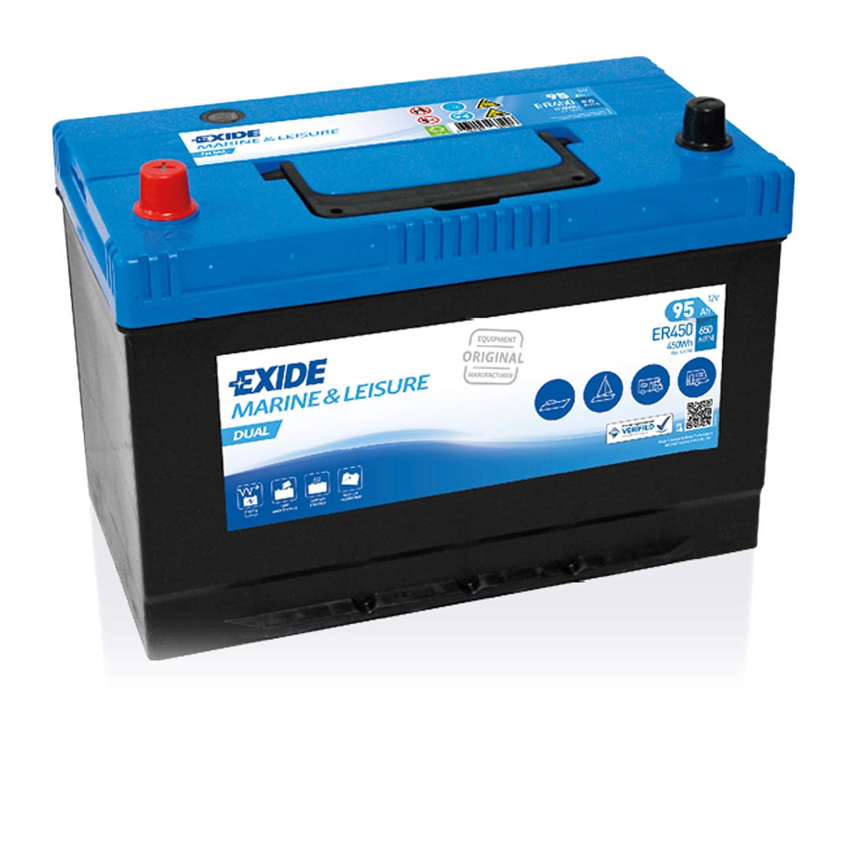 EXIDE Batteria 95, Ah 720, A/EN 650, A/EN ER450 L 306mm B 173mm H 222mm Compatibilità con NISSAN NP300 Navara Pick-up D40, TOYOTA RAV 4 III ACA3, ACE, ALA3, GSA3, ZSA3, KIA SPORTAGE SL