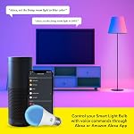 Evolux Smart Light Bulb (E26) - Smart Bulbs Alexa Compatible - Colour Changing, Dimmable - 806 Lumens - Energy Saver for 2.4 GHz Networks No Hub Needed - Warm & Cool White Light