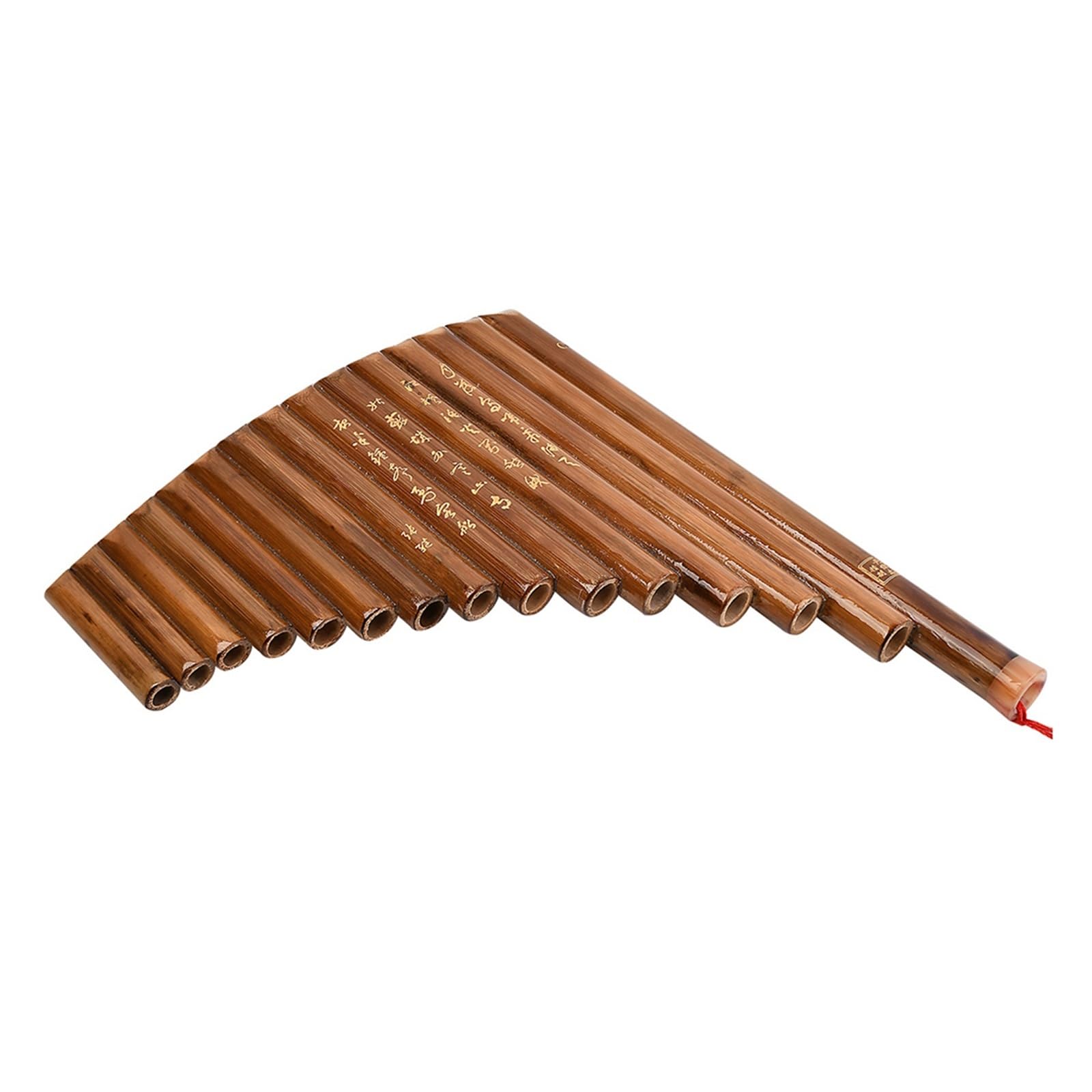 Flauta de Pan Instrumento De Viento De Bambú De 15 Tubos, Flauta De Pan De Bambú, Llave G, Tubos De Flauta, Instrumento De Viento De Madera con Bolsas De Transporte